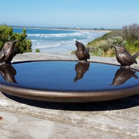 Willie Wildlife Sculptures 300mm Short Tailed Wren Dish
