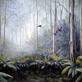 Richard Weatherly Forest Flight Giclee' Framed Edition of 150 450 x 610mm $700