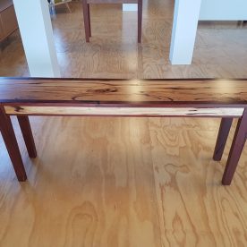 Ataahua Tables Recycled Sidetable Messmate & Jarrah with Drawer (back)1990 x 370 x 800mm $2100