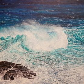 Pam Connelly Moving Sea 76 x 76cm SOLD