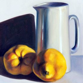 Kylie Sirett Jug and Quince 37.5 x 29.5cm SOLD