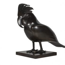 Lucy McEachern Palm Cockatoo L Bronze Edition of 25 52 x 41 x 22cm $6,800