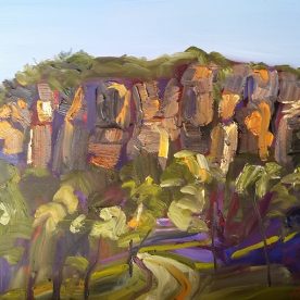 Wendy Jagger Canyon Track Oil on Board 30 x 40cm SOLD