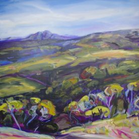 Wendy Jagger Summer Peaks Acrylic on Canvas 100 x 100cm SOLD