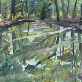 Wendy Jagger Wollemi Reflections Original Gouache & Pastel 56 x 76cm $1,650 or Fine Art Print $490 or $245