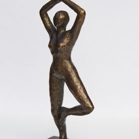 Dawn Robinson In Perfect Balance, Vriksasana Bronze Ed of 12 11.5 x 16.5 40cm$1895