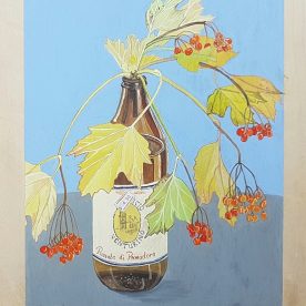 Alexandra Lewisohn Still Life with Vibernum Berries 45 x 30cm $900