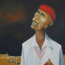 William Linford Swing Bowler60 x 50cm SOLD