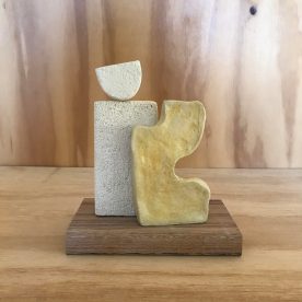 Dawn Robinson Formwork Bisque Fired Clay & Timber $150