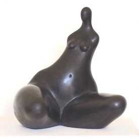 George Lianos, Woman In Stone 3, Polished Cast Black Marble Edition  of 12 340 x 310 x 300mm SOLD