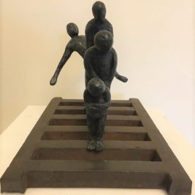 Alan Kuczynski, It's all about Attitude, Bronze, Steel, 15 x 20 x 25cm, $3,900 SOLD AVAILABLE TO ORDER
