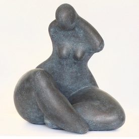 George Lianos, Woman in Stone 8, Cast Marble, Patina, Edition of 12, 340 x 280 x 280mm, $1,250 SOLD