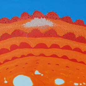 Wayne Elliott Mintabie, Opal mining town 92 x 122cm Acrylic on Canvas SOLD