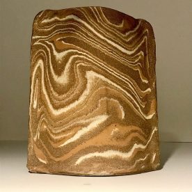 Kirsty Manger Strata Series Point Roadknight  Various clays, blue glaze inside 32 x 26 x 10cm $245 SOLD