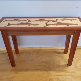 Ataahua School of Blacklip Inlay Sidetable 1300 x 40 x 850mm $1,900 AVAILABLE TO ORDER