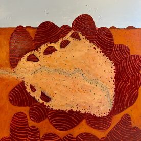 Wayne Elliott Valley of Winds, Kata Tjuta Acrylic on canvas 940 x 940mm $4,000