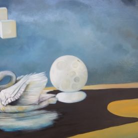 William Linford Two Moons Oil on Linen 60 x 90cm $2,100
