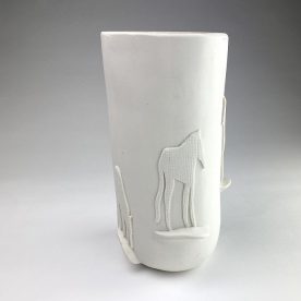 Kirsty Manger Shadow Vase White Porcelain H29cm x W17cm $550