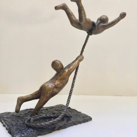 Alan Kuczynski You can't hold me down Bronze Ed 1/10 40 x 30 x 17cm sold out