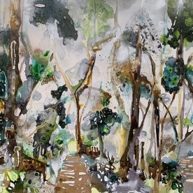 Sarah Boulton The Path to Enchantment Acrylic & Ink on Canvas 103 x 153cm Framed SOLD