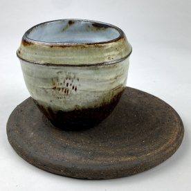 Kirsty Manger Wind Cup & Saucer Mixed Clay, Slips, Various Glazes and Firings 1280 1220