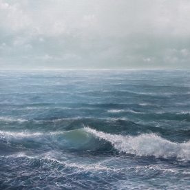 Jane Millington Life Is Short Oil on Canvas 835 x 830mm Vic Ash Frame $2,250