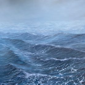Jane Millington Storms Don't Last Forever Oil on Canvas 940 x 940mm Blackwood Frame $2,350