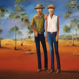 William Linford Father and Son Oil on Canvas 60 x 90cm $2,100