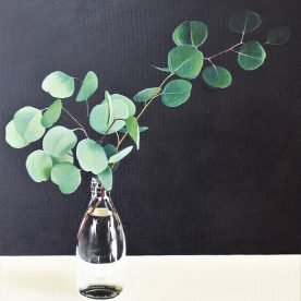 Helen Masin Solace - Eucalyptus Polyanthemos Acrylic on Canvas 480 x 580mm Natural Frame $1,295 sold