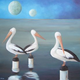 William Linford Wetlands Trio Oil on Canvas 100 x 100cm $3,400