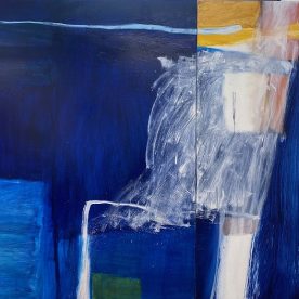 Steve Sedgwick, Big Sea, Blue Pools, Oil on canvas, Diptych, 1520 x 1980mm, $4,500