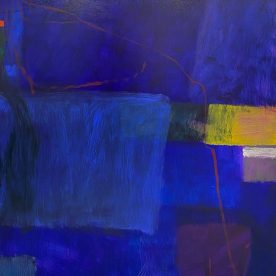 Steve Sedgwick, Midnight Blue, Oil on canvas, 1535 x 1235mm Natural Frame $3,300 Sold