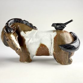 Kirsty Manger Horse with Bird 10 x 31 x 14cm $260