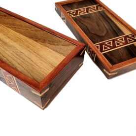 Benjamin Reddan Keepsake Box #38 American Black Walnut Tri Wrap Over Inlay Veneer $700