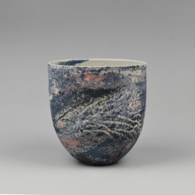 Wendy Jagger Blue Rocks Raku stoneware 16 x 15 x15cm $350