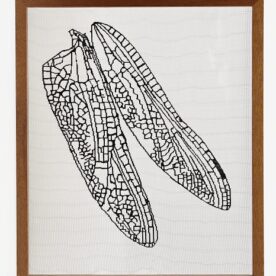 Beatrice Magalotti Dragon Wings Cotton &Flywire 73.5 x 62cm $1,200