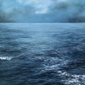Jane Millington Escaping the Storm Oil on canvas 930 x 830mm Vic Ash Frame sold