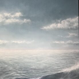 Jane Millington Sea Current Oil on canvas 790 x 540mm Blackwood Frame sold