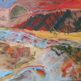 Margaret Delahunty Spencer Brushed Earth #4 70 x 115cm $1,050
