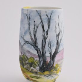 Wendy Jagger, Snowgum Field, Porcelain, 16.5x9cm 2025 $500