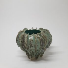 Sophia Legoe, Turquoise Anemone, Clay, glaze, mid-fired, multi-fired, H100 x W130mm, $160