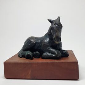 Aukje Van Vark, Clyde Chillin', Bronze & timber base, Unique, Edition of 12, 19 x 9 x 13cm, $950.