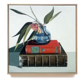 Kylie Sirett Let your head quiet, go where your heart sways Oil on linen 50x50cm $1990 C