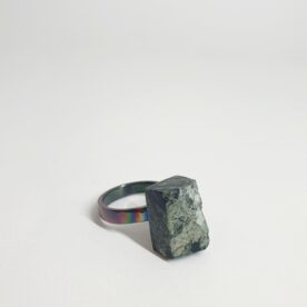 Viktor Kalinowski Ring #7 Titanium Green Granite Size O-P $POA Viktor Kalinowski Ring #7 Titanium Green Granite Size O-P $POA