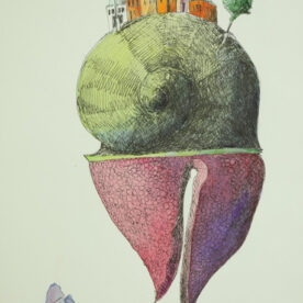 Viktor Kalinowski Symbiosis II Watercolour, pen Archer paper 45.7 x 35.5cm with balck mount & frame sold Viktor Kalinowski Symbiosis II Watercolour, pen Archer paper 45.7 x 35.5cm with balck mount & frame sold