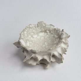 Sophia Legoe Blanc Bloom #1 7x15cm Mid-fire clay, multiple glazes $140 sold Sophia Legoe Blanc Bloom #1 7x15cm Mid-fire clay, multiple glazes $140 sold