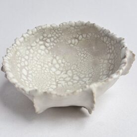 Sophia Legoe Blanc Bloom #2 7.5x13cm Mid-fire clay multiple glaze $165 sold Sophia Legoe Blanc Bloom #2 7.5x13cm Mid-fire clay multiple glaze $165 sold