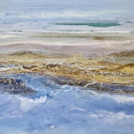 Georgie Gall New Travels Acrylic & Oil on canvas 30 x 35cm Oak frame $400 sold Georgie Gall New Travels Acrylic & Oil on canvas 30 x 35cm Oak frame $400 sold