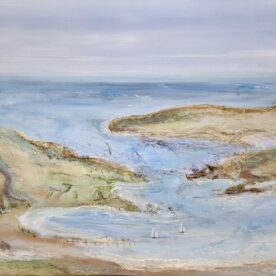 Georgie Gall On the Coast Acrylic & oil on canvas 51 x 61cm Oak frame $690 Georgie Gall On the Coast Acrylic & oil on canvas 51 x 61cm Oak frame $690