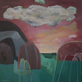 Gordon Lingard Never Forget Your Roots Acrylic 102 x 104cm Oak frame $2,400